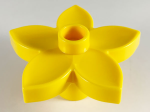 DUPLO Parts Preloved Plant Flower With Stud 6510 - Yellow
