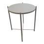Smte- Round Occasional Coffee Table White With Keychain