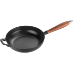 Staub Cast Iron Frying Pan Skillet With Wooden Handle 24CM 1.8L Black