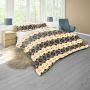 African Pattern Creamy Parfait Duvet Cover Set Queen