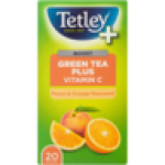 + Peach & Orange Flavoured Green Tea Teabags 20 Pack