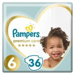 Pampers Premium Care Nappies Size 6 36'S