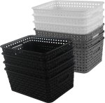 Plastic Small Storage Basket Bin Shelf Organizer For Pantry Cabinet Storage Basket