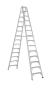 Ladder Aluminium A-frame 14 Step Heavy Duty Double Sided