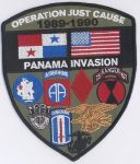 Bayonet Design - Large Oper. Just Cause Novelty Patch Panama Invasion 1989-1990 Intended For Veterans Of The 82ND Airborne 7TH I