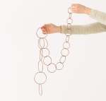 Hanging Metal Trellis - Copper 100CM X 10CM