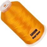 New Brothread - Single Huge Spool 5000M Each Polyester Embroidery Machine Thread 40WT For Commercial And Domestic Machines - Ora