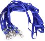 Neck Lanyards Lobster Claw Clasps 10PCS Badge Lanyard Polyester Straps