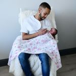 Deluxe Muslin Receiver - Pink Star
