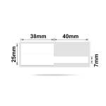 NB246 - - B1 B21 B3S B4 - 25X78MM - 100 White Cable Labels