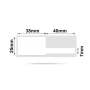NB246 - Niimbot - B1 / B21 / B3S / B4 - 25x78mm - 100 White Cable Labels