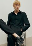 Regular Fit Cr Pe Shirt - Black