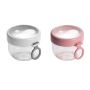 Overnight Oats Containers With Lids And Spoons 600ML 2 Pack Pink & White