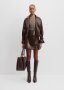Croc-embossed MINI Skirt
