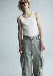 Slim Fit Ribbed Vest Top - White