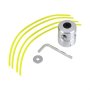 Zerodis Trimmer Head Universal Aluminium Trimmer Brush Cutter Bump Feed Spool With Strimmer Line Set Petrol Strimmer Replacement Head