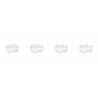 4 Pack - Large Modular Food Storage Bin - Transparent