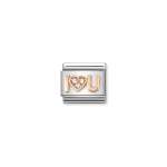 Composable Link I Heart You With Cz