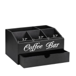 Wooden Coffee Bar Organizer