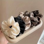 5PCS Elegant Satin Scrunchies Ideal Girl's Hair Accessories For Party Holiday Hair Styling