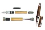 Large Jr. Gentleman Chrome Fountain Pen