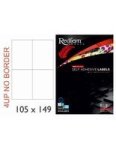 L4UPNB Multi-purpose Inkjet-laser Labels 105MM X 149MM 100 Pack