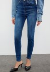 Premium High Waist Skinny Jeans - Dark Blue