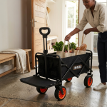 Electric Camping Wagon Cart - Effortless Gear Transport