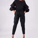 Eje Belted Pant - 36 Black