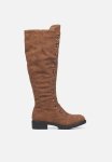 RYDER1 Knee Length Lace-up Boot - Brown