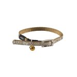 Rogz Catz Sparklecat Pin Buckle Cat Collar - X Small Bronze