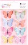 Rosie& 39 S Studio Born To Bloom Butterfly Embellishments 1 Sheet