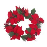Poinsettia Christmas Wreath 45CM