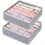 1 Pc Wardrobe Socks Storage Bag With Grids Versatile Space Saving Container Multifunctional Underwears Ties Organizer