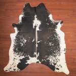 Aa Grade Cow Hide 518 Black white L - Large Black white Panelled