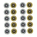 20PIECE Gold & Silver Emf Radiation Protection Stickers