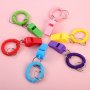 6PCS Sport Whistle With Wristbands Plastic Loud Clear Whistles For Coaches Referees Birthday Party Gift