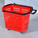 Plastic Supermarket Shopping Basket