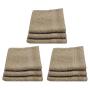 Eqyptian Collection Towel -440GSM -facecloth -pack Of 9 -pebble