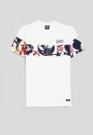 Soviet Boys Crew Neck Rotary Print - Winter White