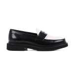 Keaton Saddle Loafer -black white