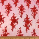 Nylon Mesh Embr -3 Red
