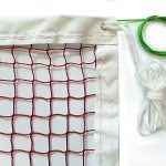 Dourr Badminton Tournament Net With Rope Cable 20 Ft X 2.5 Ft With Steel Rope Cable