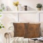 Vintage Rustic Brown Copper Faux Rust Metal High-resolution Print Throw Pillow Cover Decorative Cushion Case For Home Sofa Bedroom Car Creative Decor Machine Washable