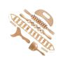Massage Tools Pain Relief Massage Rollers Wood Massage Sticks - 6 Pieces