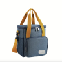 Compartment Insulated Lunch Bags With Shoulder Straps - Blue