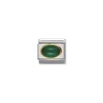 Composable Classic Link In Gold With Green Agate
