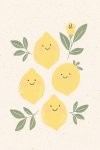 Happy Lemons Canvas Print - 600MM X 600MM