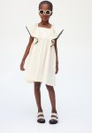 Butterfly-sleeved Jersey Dress - Cream