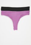 Jockey 2 Pack For Me Cotton Modal Brazilian - Black & Pink